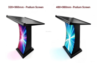 Écran LED P1.86 GOB pour podium intérieur, sur mesure, sans installation requise, pour magasin de détail, église, table de conférence, écran de table, commerce