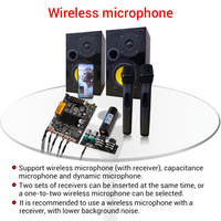 WUZHI AUDIO ZK-AM100F Type de plomb KTV Microphone et Audio Machine tout-en-un Module amplificateur de haut-parleur 2.1 canaux Module de son