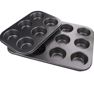 Molde para pasteles antiadherente de 6 cavidades, molde para hornear de acero al carbono recubierto de teflón para pasteles pequeños, moldes para tartas de queso DIY - Product Image 3