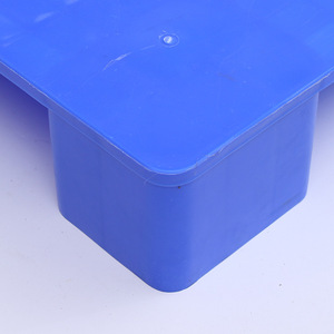 Paleta de Plástico Hengfeng 1210 Plana de Nueve Patas Azul con Entrada de 4 Vías de Una Sola Cara para Uso en Logística de Almacén y Fábrica - Product Image 2