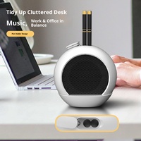 Nieuwe grensoverschrijdende ABS-wekker met temperatuurweergave, multifunctionele slimme speaker, mobiele telefoonstandaard, draagbare Bluetooth-speaker