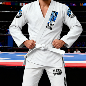 <span class=keywords><strong>Kimono</strong></span> de Jiu-Jitsu Personnalisé OEM ODM, Vente en Gros d'Usine, Uniforme de Jiu-Jitsu Imprimé et Brodé, Léger et Respirant - Product Image 6
