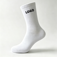 Chaussettes de sport personnalisées avec logo de designer, chaussettes de compression en coton premium unisexes, chaussettes athlétiques jacquard, chaussettes personnalisées pour hommes et femmes