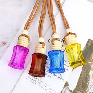 Nouvelle Arrivée Mini Diffuseur de Voiture en Verre Unique de 6 ml Bleu Rose Jaune Ambre Transparent avec Bouchon à Vis - Product Image 3