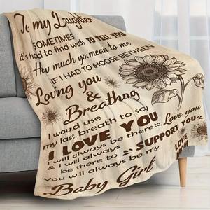 Manta de felpa estampada con estampado de letras personalizadas para <span class=keywords><strong>mi</strong></span> esposa, marido, hombre, <span class=keywords><strong>novia</strong></span>, regalo del Día de San Valentín - Product Image 5