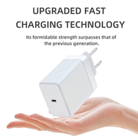 Chargeur 35W GAN avec interface Type-C PD3.0 12V/2.92A certifié CE FCC, spécifications US/UE pour téléphones mobiles/console de jeux/tablettes