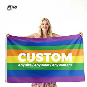 Bannière publicitaire personnalisée en vinyle imprimé par transfert thermique 90x150cm, écologique, durable, imperméable, drapeau de fête, usine - Product Image 5