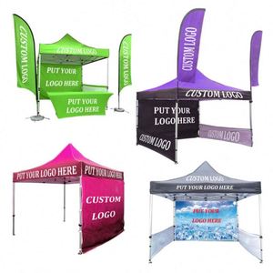 Custom Printed Outdoor Ready Outdoor Trade Show Tent With Optional Beach Flags and Tablecloths - Product Image 1