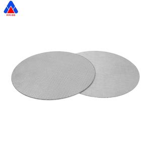 Disque filtrant en feutre de fibres multicouche en acier inoxydable 304/316 fritté personnalisé Huahang, filtre à air haute performance en métal fritté poreux - Product Image 5