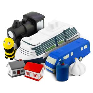 Balle anti-stress promotionnelle QM en gros, personnalisable, en forme d'ampoule, de fleur, de champignon, de lune, de cœur, ou de forme motivante - Product Image 4