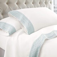 Hot Selling Hochzeit Bettlaken Schöne Qualität und Spitzen besatz Bettwäsche Set