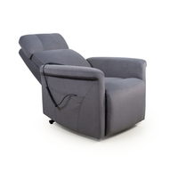 Fauteuil inclinable électrique en tissu avec poche latérale pour personnes âgées, mobilier de salon