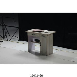 Modern Office <b>Desk</b> With Wooden Storage <b>Cabinet</b> Contemporary Design For Home Office Freestanding 37692-C120 - Product Image 5