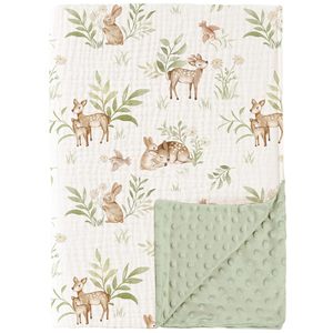 <span class=keywords><strong>Couverture</strong></span> en minky super douce 30*40 pour nouveau-nés, garçons et filles, jetés de <span class=keywords><strong>lit</strong></span> en coton mousseline tricoté, motif de feuilles, points sur le devant, polaire - Product Image 1