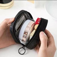 Sacs cosmétiques imprimés avec logo, petits et grands, à fermeture éclair, multi-usages, en polyester, style japonais, fabriqués en Chine, pour maquillage et médicaments