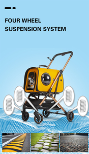 Heiß verkaufender moderner <span class=keywords><strong>Trolley</strong></span> 4 Wheels Capsule <span class=keywords><strong>Pet</strong></span> Stroller für kleinen Hund - Product Image 4