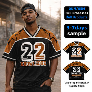 Camisetas Casuales de Hip Hop para Hombre de Primera Calidad, Tejido de Spandex/Poliéster de 200g, Impresión Digital, Secado Rápido, Servicio OEM, Patchwork Personalizado - Product Image 1