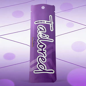 Sachets personnalisés avec logo, sacs à trois soudures latérales, pochette pour pinceaux cosmétiques, emballage jetable avec trou - Product Image 2