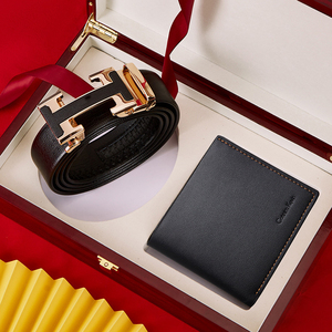 Winnel-Conjunto <span class=keywords><strong>de</strong></span> regalo <span class=keywords><strong>de</strong></span> alta calidad para hombre, caja <span class=keywords><strong>de</strong></span> regalo <span class=keywords><strong>de</strong></span> lujo, reloj, cinturón, Banco <span class=keywords><strong>de</strong></span> energía - Product Image 2