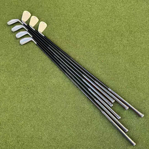 Clubs de golf professionnels personnalisables en deux parties, tête en fer, pour droitiers, avec manche en graphite et acier, flex R, poignée en caoutchouc, forgés, complets - Product Image 6
