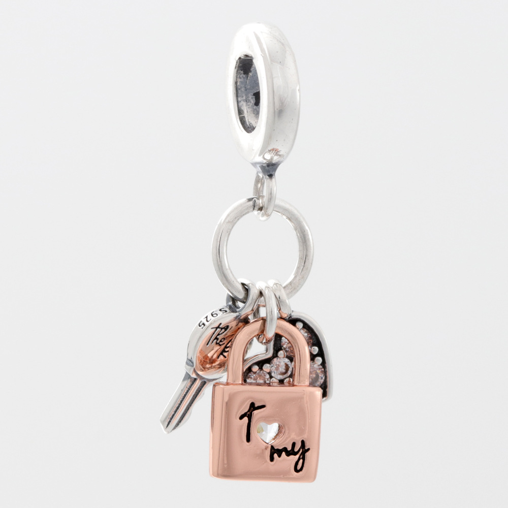 Key padlock heart