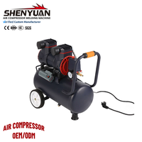 Compresseur d'air sans huile durable série SYW 0,75KW 8BAR 116PSI Mini compresseur d'air portable haute vitesse sans huile