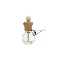 Diffuseur de parfum automobile personnalisé 10 ml en verre transparent avec clip de ventilation solide pour huiles essentielles et parfums de Cologne