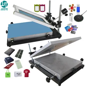 Impresora de pantalla de seda plana Manual, una estación de impresión
