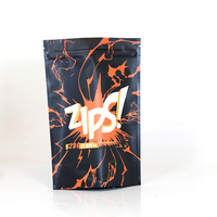 Emballage plastique anti-odeur en feuille d'aluminium 3.5g, emballage alimentaire Mylar personnalisé, pochettes debout imprimées