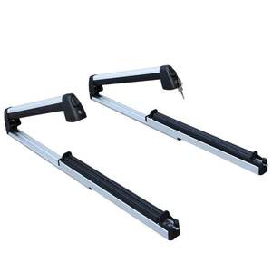 2 supports de toit en alliage pour skis et snowboards, capacité 70 kg+, installation sans perçage, conception fixe, accessoires auto - Product Image 5