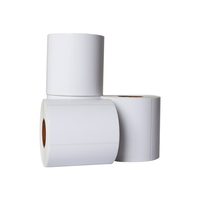 Étiquettes adhésives thermiques en papier synthétique blanc en rouleau, étiquettes 4x6, étiquettes adhésives 6A, autocollants d'impression 100x150