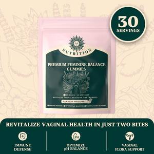 Meilleures ventes : Sachet de 60 bonbons gélifiés pour l'équilibre du pH, complément alimentaire pour une meilleure densité osseuse, gummies premium pour l'équilibre féminin - Product Image 2