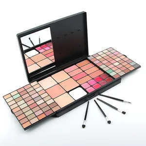 111 Kleuren Oogschaduwpalet Op Maat Goedkope Make-Up Sets Lippenstift Best Verkopende Face Blush Contour Palet