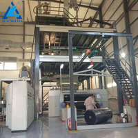 Entièrement automatique Hi-Tech Spunbond Rotoformer Volumétrique Automatique Pliant Mélange Bref Convoyeur Machine pour Non-tissé