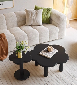 Tavolo da caffè moderno in stile crema di lusso leggero con Design semplice tavolo laterale a nuvola per piccoli appartamenti mobili per la casa dei bambini - Product Image 5