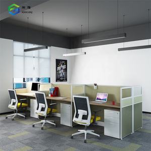 卸売家具ベンダー6人ワークステーションモダンオフィススタッフテーブル - Product Image 2