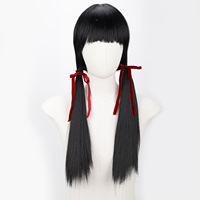 Anime Cosplay Perruque avec Twin Tails et Broken Bangs perruque