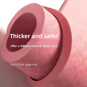 Tapis de yoga en EVA <span class=keywords><strong>TPE</strong></span> de 15 mm, tapis pour sauter à la corde, double face, antidérapant, imperméable, écologique, absorption des chocs, insonorisant, pour la maison, la salle de sport, l'entraînement - Product Image 3