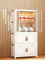 Organisateur de vêtements pour bébé, armoire pour nourrissons, pas d'assemblage requis, pliable compact, plusieurs niveaux, ouverture par porte, minimaliste moderne