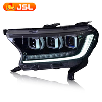 Luces de Coche para Ford Ranger Faro con Lente Proyector 2015 Everest Señal Dinámica Lámpara Delantera F-100 Endeavor Faros LED DRL Automáticos