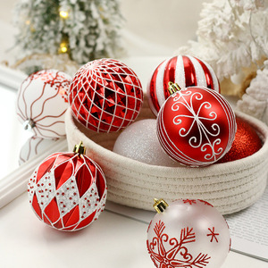 Juego de 16 Adornos Navideños de Alta Calidad, Bolas Decorativas Brillantes de Plástico para Colgar en el Árbol de Navidad - Product Image 2