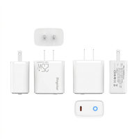 Chargeur de Voyage Multifonctionnel Rapide 25W USB Type-C PD QC3.0 Écologique pour Téléphones Mobiles et Accessoires d'Écouteurs