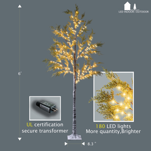 Factory Outlet Decoración de Navidad Luz Ciprés 180 Micro-LED Luces para interior Holiday Garden Light - Product Image 2