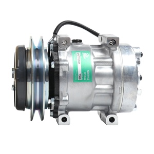 Compresor de Aire Acondicionado KINDRESUN de 24v para Excavadora SK210-6 <span class=keywords><strong>1B</strong></span> 7H13 YN20M00107F2 89-2746 TDKR151350S YT20M00022F4 LC91V00002F2 - Product Image 1