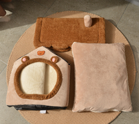 Maison pliable pour animaux de compagnie, amovible et lavable, pour chats, chiots, canapé-lit pour animaux de compagnie, pour chiens extra petits et chats de petite et moyenne taille