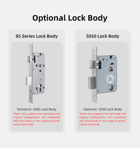 กุญแจล็อคอัจฉริยะอัตโนมัติเต็มรูปแบบ Tuya พร้อมแอปและระบบคลาวด์ รองรับรหัสผ่าน ลายนิ้วมือ บัตร คีย์การ์ด  ระบบเข้าออกแบบไร้กุญแจ ป้องกันการโจรกรรม สำหรับประตูขอบแคบ - Product Image 6