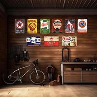 Panneaux de garage en métal vintage personnalisés, décor mural rétro pour station-service, idéal pour la décoration de la maison ou de la « Man Cave », affiches de 8x12 pouces pour atelier de voitures anciennes
