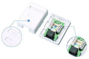 Caja de Conexión RJ45 de Superficie CAT5E con Conector UTP Krone IDC STP Cat.5e para Redes - Product Image 6
