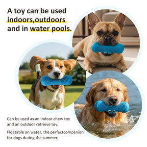 Fabrika özel BPA içermeyen doğal kauçuk dayanıklı çevre dostu Modern karikatür interaktif Pet köpek çiğnemek oyuncak top agresif için - Product Image 3