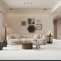 Carrelage en porcelaine aspect marbre gris et blanc 600x1200mm, moderne, antidérapant, facile à nettoyer, imperméable pour sol, mur, salle de bain, couloir, salon